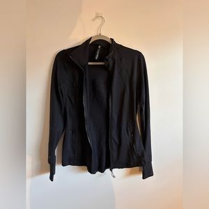 Dry fit long sleeve workout jacket